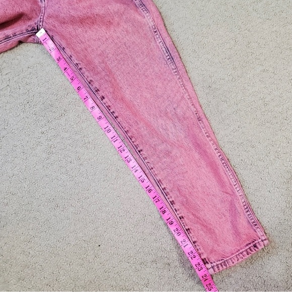 Current/Elliot The Confidant Stonewash Acid Pink Cropped Trouser Jeans Size 25 - Picture 10 of 12